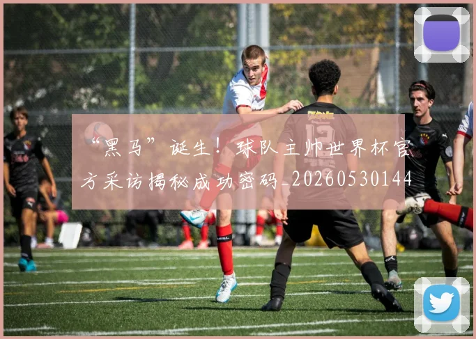 “黑马”诞生！球队主帅世界杯官方采访揭秘成功密码_20260530144056